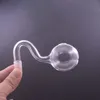 Tuyau de brûleur à mazout en verre courbé de grande taille XXXL 10mm 14mm 18mm mâle femelle OD 40mm adaptateur de tuyau de clou d'huile de barboteur de boule pour Dab Rig Bong