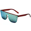 Lunettes de soleil designer femmes hommes mode unisexe lunettes de luxe avec lettre voyage lunettes de soleil noir cadre de plage lunettes grises impression rouge modèle classique marque V