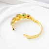 Bangle Arabische stijl Decoratie Sieraden Gekleurde strass Opening Open gesp Lichtmetalen armbanden Groothandel Arabisch