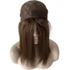 14 pouces vietnamien vierge cheveux humains #4 casher perruques 130% densité Bob Style 4x4 soie haut juif sans colle perruque pour femme blanche