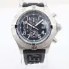 Nieuwe Mannen Top Kwaliteit Quartz Chronograaf Horloges Avenger Blackbird Heren Limited Edition 43mm Sport Zwarte Wijzerplaat Rubberen Band Wris2344