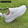 Kledingschoenen Golf Heren Waterdichte ademende sneakers Dames Spikeless Sport Wandelen buitensport Golfschoenen 230927