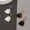 Creolen Kreative Cartoon Geist Halloween Mode Freundschaft Schmuck Hip Hop Tropf Öl Nette Anhänger Ohrring Set