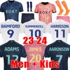 23 24 Bamford Llorente Leeds Unitedes Soccer Jerseys 2023 2024 Third Adams Aaronson Harrison James Men Kids Home Away Orange Football Shirt