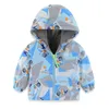 Down Coat Children Boys Jacket Fleece Lined Warm Windbreaker Outdoor Hooded Cartoon Space Printing Jackets For Boy Kids Sport Coats 230928