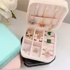 Jewelry Boxes Organizer Display Travel PUJewelry Case Portable Box Storage Earring Holder Gift 230928