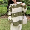 Swetery damskie HSA Odzież Koreański pasek Sweater okrąg