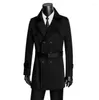 Men's Trench Coats Business Spring Slim Sexy Coat Mens Casual Overcoat Long Sleeve Men Double-breasted Clothing Outerwear Autumn Wine Red 89