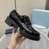 3--Designer Shoe Men Women Casual Monolith Triangle Black Leather Shoes Increase Platform Sneakers Classic Patent