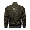 Mäns jackor Taktisk pilotjacka Men Militär luftburen fleece -bombplan Jackor Cotton Eagle Embroidery Army Coats Causal Stand Collar Outwear 230927