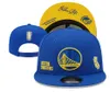 American Basketball "Warriors" Snapback -hoeden 32 teams luxe designer finales kampioenen Locker Room Casquette Sporthoed Strapback Snap Back Back verstelbare cap A0