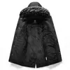 Mens Down Parkas Winter Fleece Men Jacket Long Hooded Fur Collar Windproof Coats Thick Warm Cotton Coat Jackets Windbreaker Parka 230927