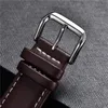 Assista Bandas Business Soft Watchband Genuíno Couro Strap Calfskin Homens Mulheres Watch Band Watch Acessórios Pulseira 16mm 18mm 20mm 22mm 24mm 230927