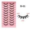 10Pairs Mink Lashes Natural Eyelashes Dramatic False Eyelashes Faux Makeup Wholesale Fake Eyelash Extension maquiagem