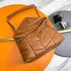 10A TOP Luksusowy projektant torebki torebki na ramię designerka marka Yansewn skórzana torba kosmiczna damska metalowa łańcuch Clam Shell Messenger Crossbody Bag 577467