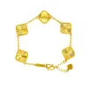 Designer bracelet classic design fashion Four-leaf clover double-sided bracelet for women girls jewelry holiday gift