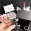 Montre de luxe de marque M pour femmes, décontractée, en diamant, à la mode, de styliste, bracelet en acier inoxydable, mouvement à quartz, 266k, 2021