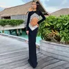 Two Piece Dress Spring And Summer Fashion Sets Hip Half Skirt Rhinestone Sexy Short Tops Two-piece Women's Banquet Party Tight Suit Female