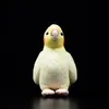 Poupées en peluche 18 cm petite vraie vie calopsitte jaune jouets en peluche perroquet doux oiseaux en peluche jouet animal cadeaux de Noël pour les enfants 230927