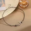 Choker Trendy Boho Summer Starfish Pendant Leather Necklace For Women Beach Bohemia Nekclace Party Jewelry Gift