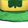 Sombreros de ala ancha Cubo Leprechaun Sombrero Accesorios Vacaciones Grueso Día de San Patricio Top Trébol Adultos Niños Verde Patrick con barba 230928