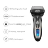 Electric Shaver Electric Shaver LCD Display Waterproof Beard Trimmer Shaver 3 Blades Portable For Men's Razor Cutting Machine For SideBurns F30 YQ230928