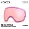 Gafas al aire libre COPOZZ Lentes de repuesto para gafas de esquí para el modelo 21101 Antiniebla UV400 Gafas de esquí esféricas Gafas para nieve Lentes para gafas Solo lentes 230927