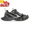 Chaussures décontractées Triple S Track 3.0 Baskets Chaussures de course Hommes Femmes Baskets Noir Blanc 35-44 Confort extérieur