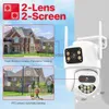 CCTV Lens 8MP 4K PTZ Wifi Camera Dual Lens with Dual Screen Ai Human Detect Auto Tracking Wireless Outdoor Surveillance Camera iCSee App YQ231003