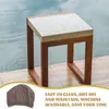 Chair Covers Square Cover Stool Protector Simple Low Shoe Change Stools Seat Replacement