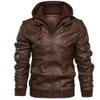 Hommes en cuir simili cuir hommes faux cuir vestes moto classique moto veste mâle Plus faux cuir veste hommes printemps 230927