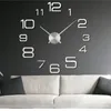 Horloges murales Design moderne Grande Horloge 3D DIY Quartz Mode Montres Acrylique Miroir Autocollants Salon Décor À La Maison Horloge 230921