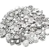 20pcs Dużo wysokiej jakości mieszanka Many style krincestonu metalowy urok 18 mm Bransoletka snap guzika dla kobiet DIY Snap Button 220Y