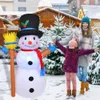 Рождественские украшения Надувной снеговик со светодиодной подсветкой, воздушный насос, ночник, рождественские украшения, уличные садовые игрушки, украшения для домашней вечеринки, год 230927