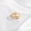 Anéis de casamento Design Iced Out Moda Jóias 8mm Hip Hop para Homens Jóias de Alta Qualidade Ouro Sliver Micro Pavimentado Baguette Anel