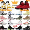 6S Jaune Ocre Toro Bravo Chaussures de basket-ball Hommes Femmes Olive Aqua Noir Infrarouge Carmin Cool Gris Georgetown Maroon Midnight Navy Mint Foam Oreo Rouge Blanc Infrarouge