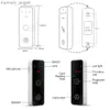 Doorbells Hayway Kablosuz Wifi Video Kapı Turası Tuya Video Kapı Telefon Ev Video İntercom Kamera IP65 Su Geçirmez Parmak İzi Kilit Çıkma YQ231003