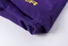 24SS Purple Shorts Jogger Summer Pant Star Tryckt män Kvinnor Drawstring Short Pants Holiday Snabbt torrkläder