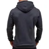 Herren-Kapuzenpullover, trendige Herbstjacke, Reißverschlussleiste, Reißverschluss, warmer, reiner Herrenmantel