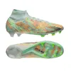 Mens Kids Sapaccer Shoes Cleats Mercurlal Superfiy XXV Silver IX 9 Elite FG Juventude Blasta MBAPPE Cristiano Ronaldo Men luminoso Speed 6 25th Anniversary Football Boot de futebol