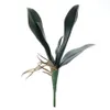 1pcs phalaenopsis yaprağı yapay bitki dekoratif çiçekler yardımcı malzeme çiçek dekorasyon orkide yaprakları1846