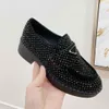 3--Designer Shoe Men Women Casual Monolith Triangle Black Leather Shoes Increase Platform Sneakers Classic Patent