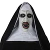 2019 masque d'Halloween Le masque d'horreur nonne Cosplay horreur masques en latex avec foulard Halloween Party décoration accessoires Y200103241g