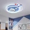 Luces de techo Forma de avión Sala de estar Cocina Salón Lámpara de araña interior Luz LED Lámpara colgante para niños Lustre cálido Pintado Suspendido