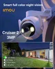 Objectif CCTV IMOU Cruiser 2 3MP WiFi Caméra de sécurité extérieure AI Suivi intelligent Détection de véhicule humain IP66 Caméra de surveillance à vision nocturne YQ230928