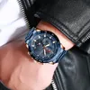 トップラグジュアリーブランドCrrju New Men Watch Fashion Sport Sport Chronograph Male Satianless Steel Wristwatch Relogio Masculino Nice 257J