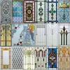 Wall Stickers Window Film Frosted Stained Glass Films Church Static Cling Privacy Door Sticker Kitchen Office Home Decor Customized 230927