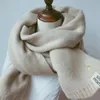 Schals Frauen Feste Kaschmir Dame Winter Verdicken Warme Weiche Pashmina Schals Wraps Rosa Schwarz Weibliche Gestrickte Wolle Lange Schal 230927