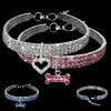 Fournitures pour animaux de compagnie collier de chien chat cristal chiot Chihuahua colliers collier pour petits moyens grands chiens diamant bijoux accessoires