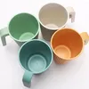 Tumblers Thickened Pp Material Water Cup Comfortable Handle Durable Unbreakable Cups With Handles For Picnics Camping Everyday